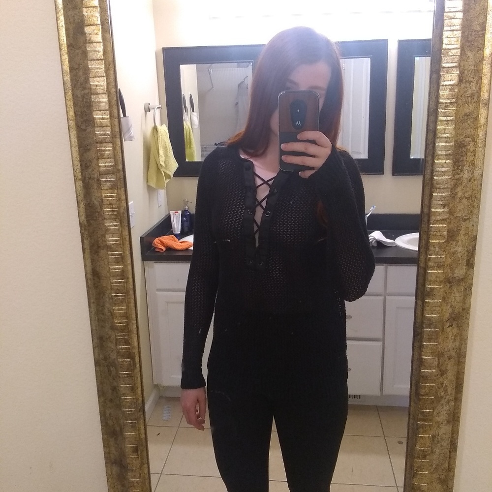 Knit sweater top
